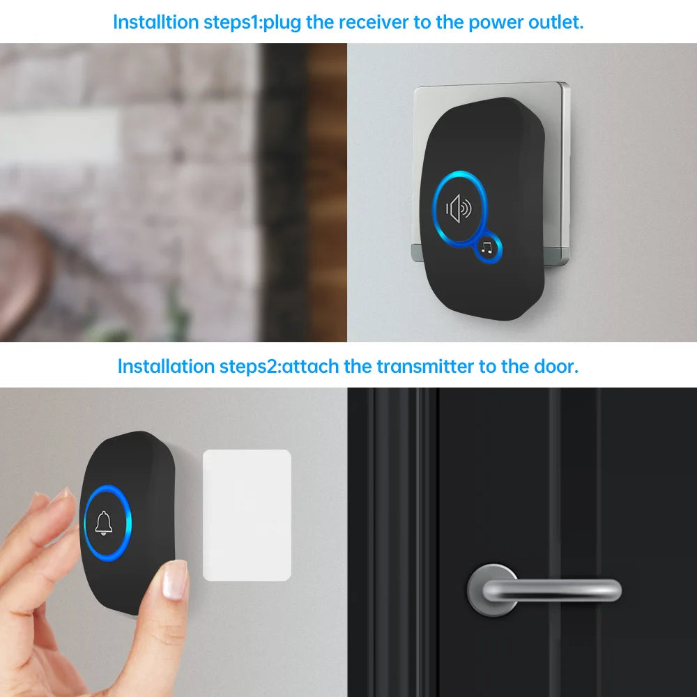 Timbre inteligente inalámbrico, impermeable. - - “Waterproof Wireless Smart Doorbell”